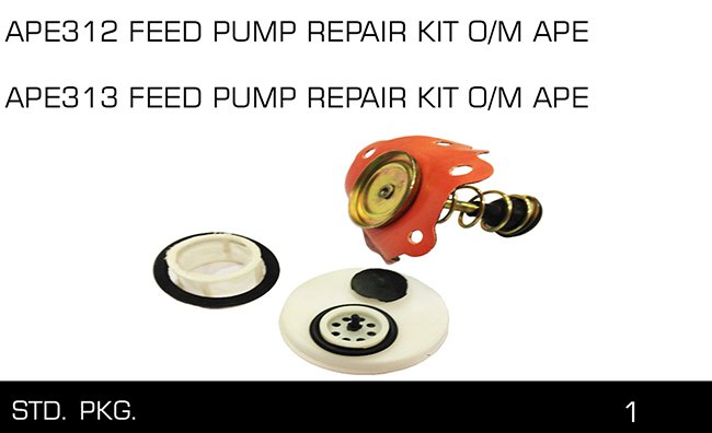 APE313 APE312 FEED PUMP REPAIR KIT O M APE